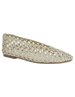 Sandler Ella Flats Ballet in Soft Gold Weave