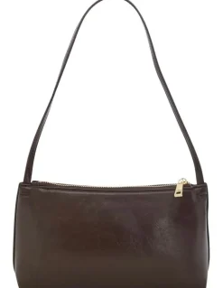 Sandler Ellie Shoulder Bag in Chocolate Crinkle