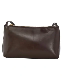 Sandler Ellie Shoulder Bag in Chocolate Crinkle