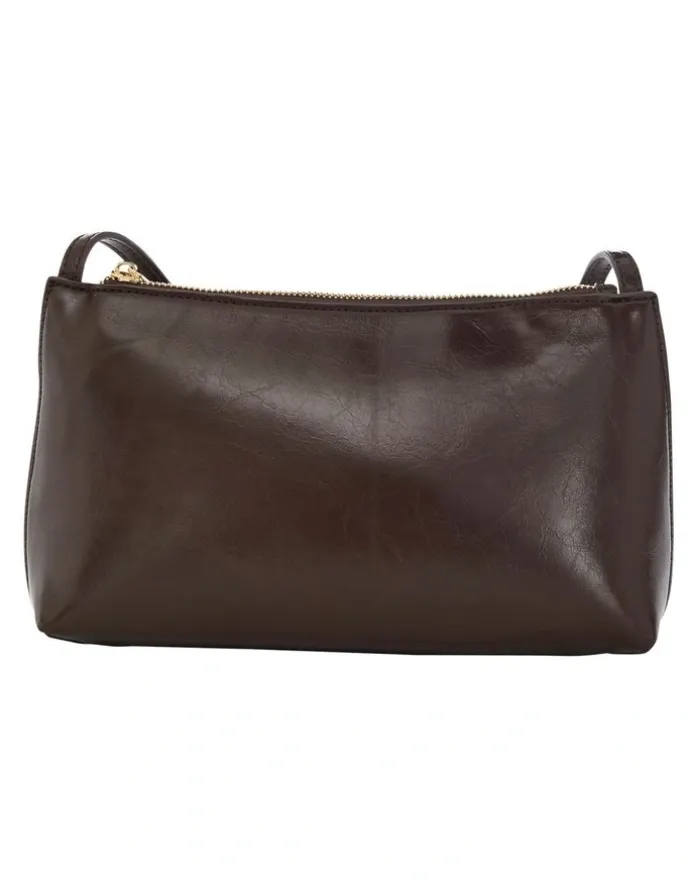 Sandler Ellie Shoulder Bag in Chocolate Crinkle