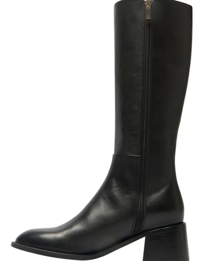 Sandler Emerson Knee High Leather Boot in Black