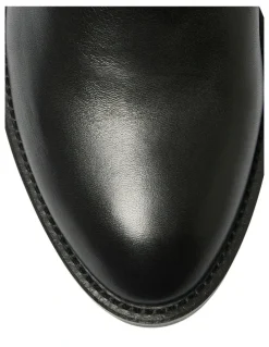 Sandler Emerson Knee High Leather Boot in Black