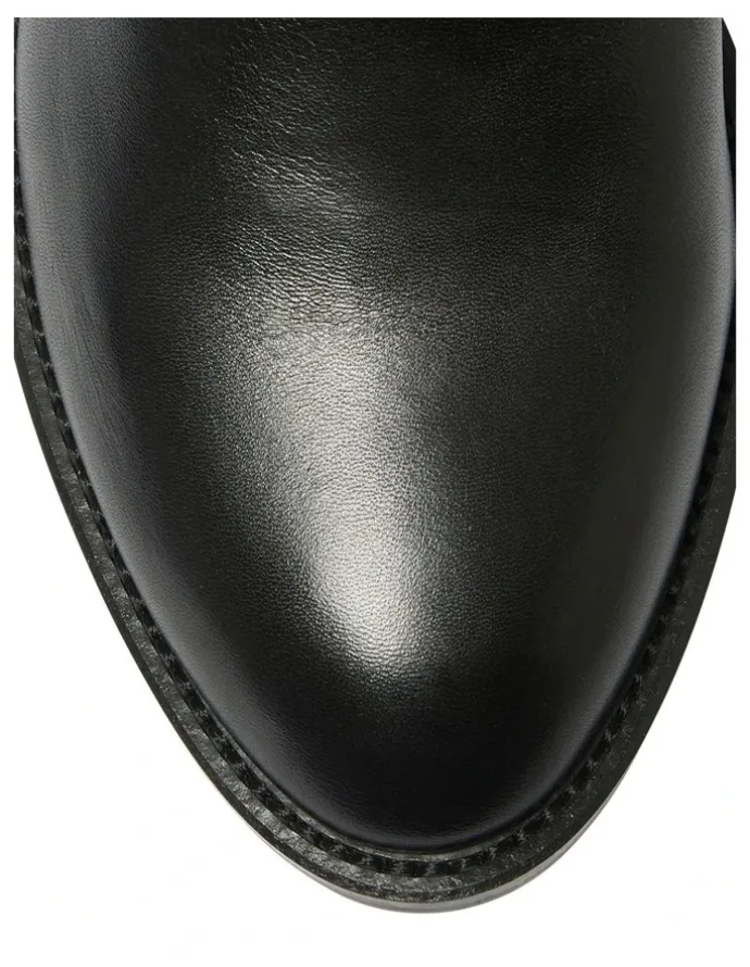 Sandler Emerson Knee High Leather Boot in Black