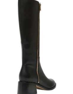 Sandler Emerson Knee High Leather Boot in Black
