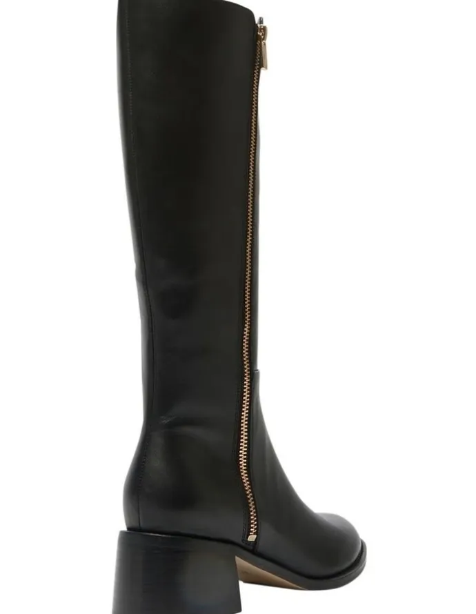 Sandler Emerson Knee High Leather Boot in Black