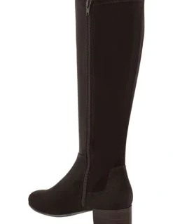 Sandler Falcon Knee Length Boots in Chocolate Suede
