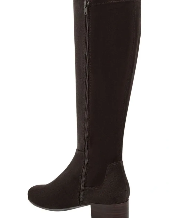 Sandler Falcon Knee Length Boots in Chocolate Suede
