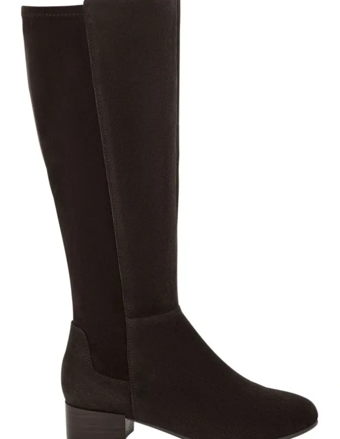 Sandler Falcon Knee Length Boots in Chocolate Suede
