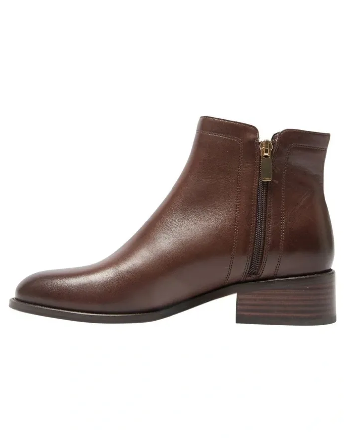 Sandler Fenton Leather Boots in Brown