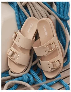 Sandler Fiction Beige Smooth Sandals