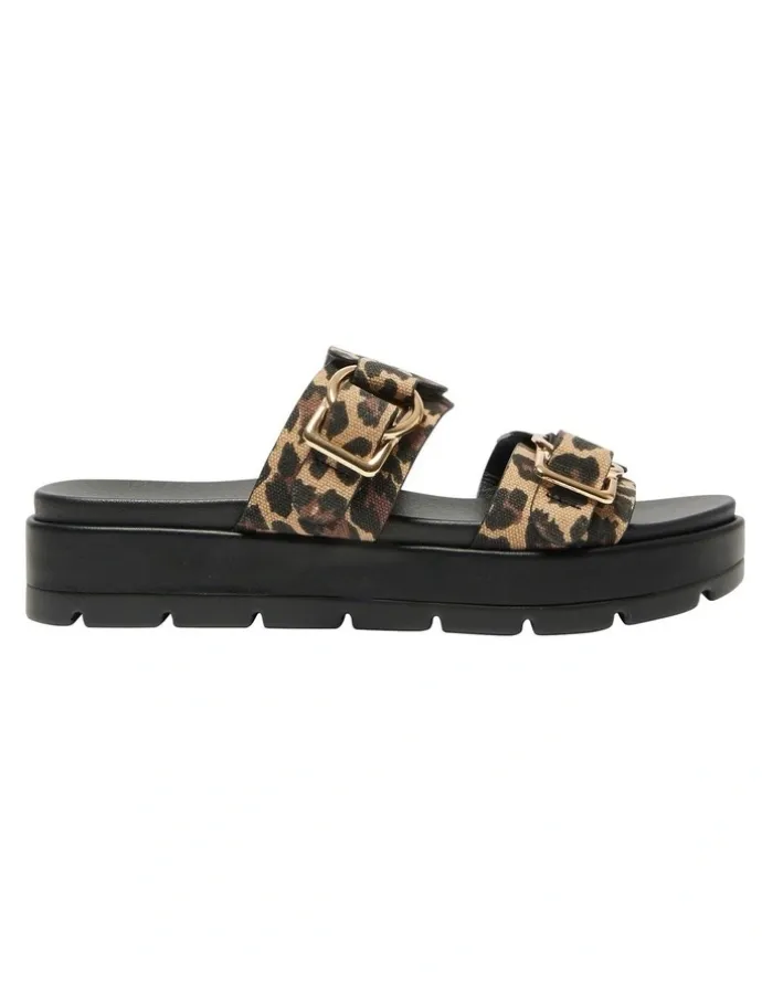Sandler Fiction Sandals in Animal Fabric