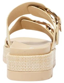Sandler Fiction Sandals in Natural Raffia