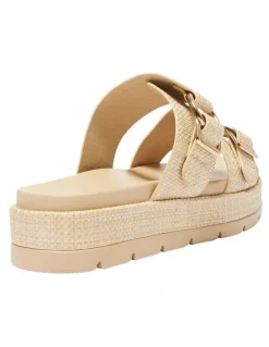 Sandler Fiction Sandals in Natural Raffia