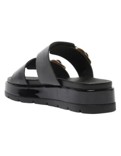 Sandler Fiction Sandals in Black Patent