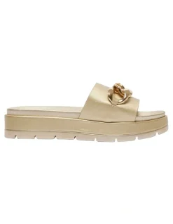 Sandler Fiona Sandals in Soft Gold Smooth
