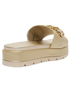 Sandler Fiona Sandals in Soft Gold Smooth