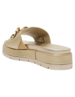 Sandler Fiona Sandals in Soft Gold Smooth