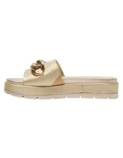 Sandler Fiona Sandals in Soft Gold Smooth