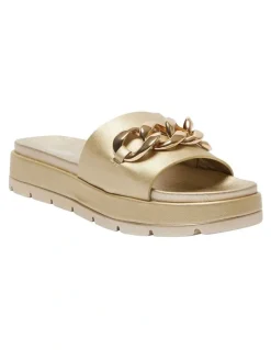 Sandler Fiona Sandals in Soft Gold Smooth