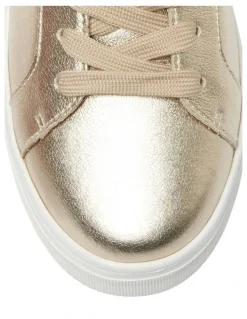 Sandler Frenzy Sneakers in Soft Gold Leather