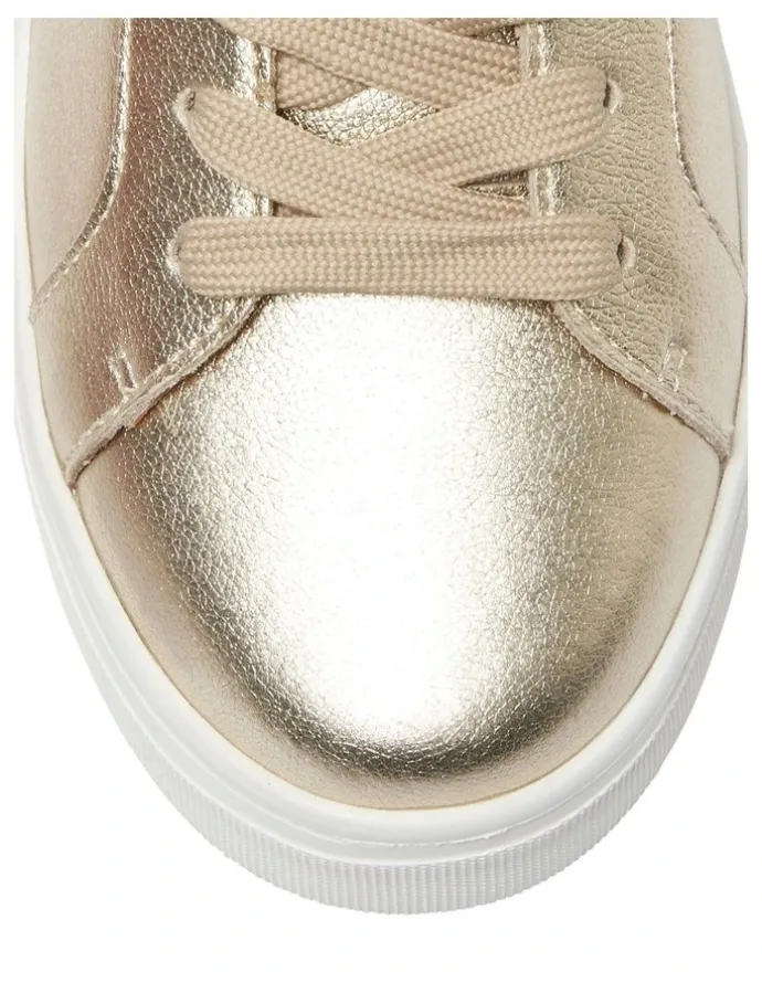 Sandler Frenzy Sneakers in Soft Gold Leather