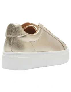 Sandler Frenzy Sneakers in Soft Gold Leather