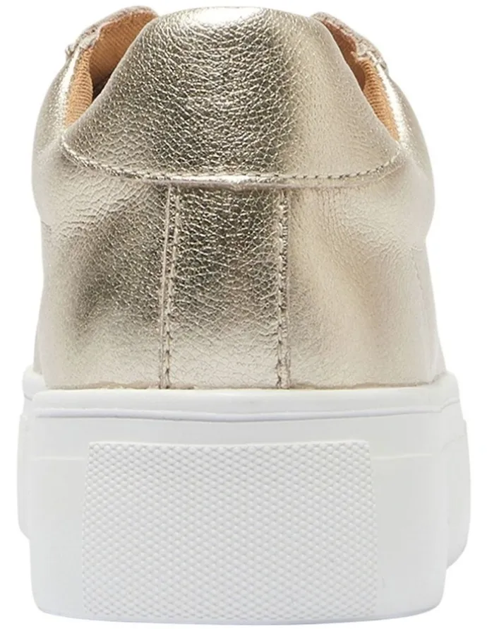 Sandler Frenzy Sneakers in Soft Gold Leather