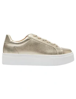 Sandler Frenzy Sneakers in Soft Gold Leather