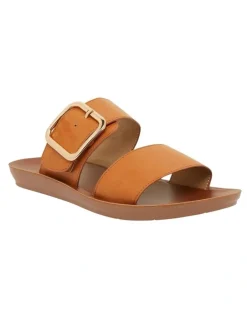 Sandler Garnet Cognac Smooth Sandals