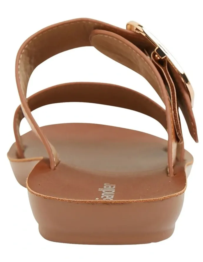 Sandler Garnet Cognac Smooth Sandals