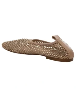 Sandler Glimmer Ballet Flats in Nude Mesh Diamante