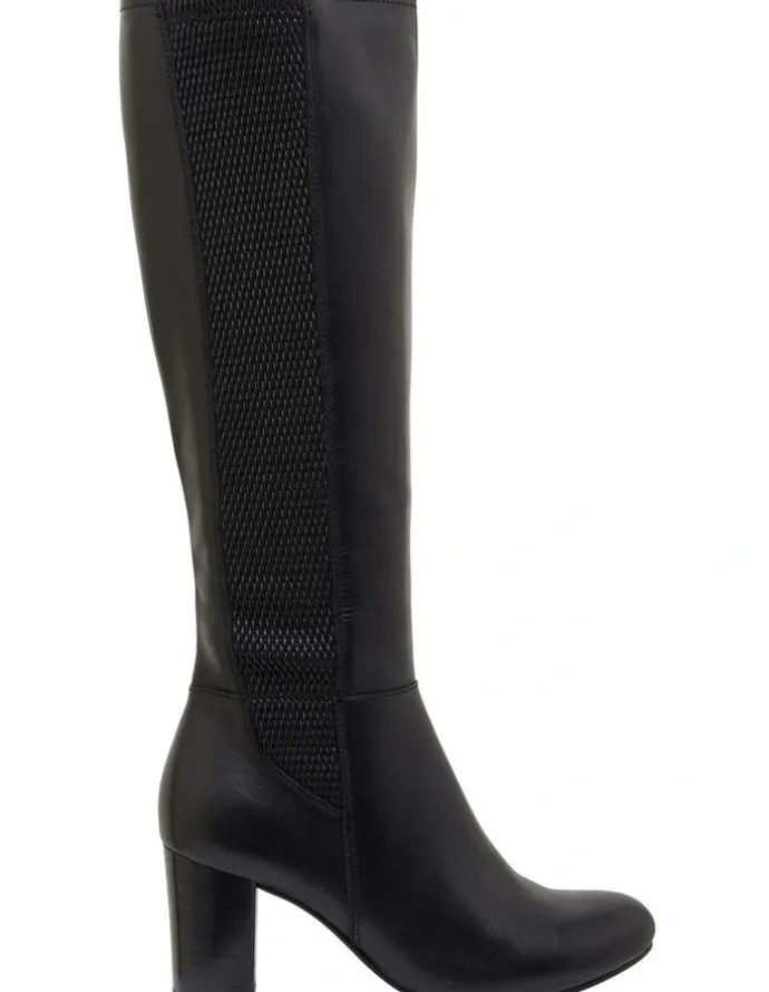 Sandler Gwen Boots in Black Leather
