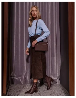 Sandler Hampton Boots in Chocolate Stretch