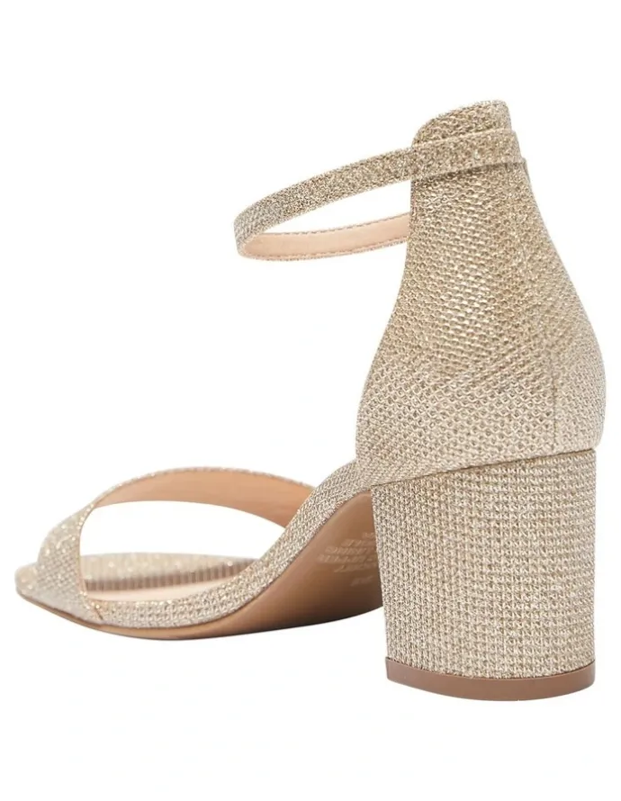 Sandler Harmony Sandals In Gold Fabric