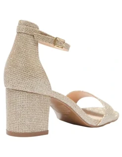 Sandler Harmony Sandals In Gold Fabric
