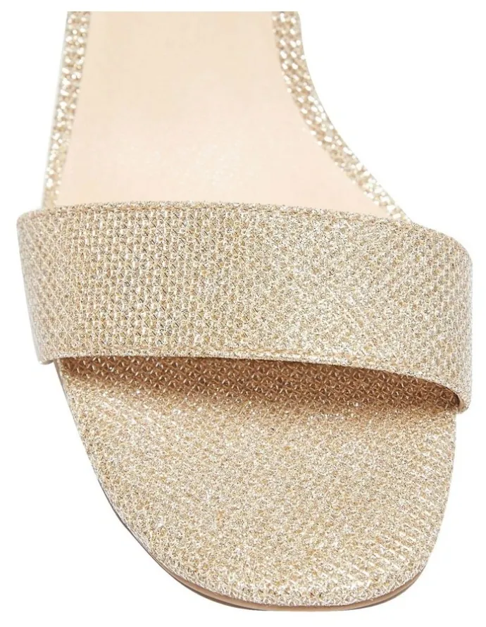 Sandler Harmony Sandals In Gold Fabric