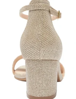 Sandler Harmony Sandals In Gold Fabric