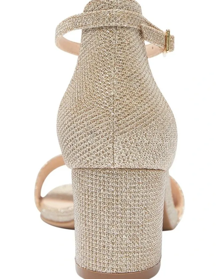 Sandler Harmony Sandals In Gold Fabric