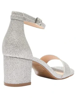 Sandler Harmony Sandals In Silver Fabric