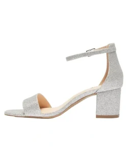 Sandler Harmony Sandals In Silver Fabric