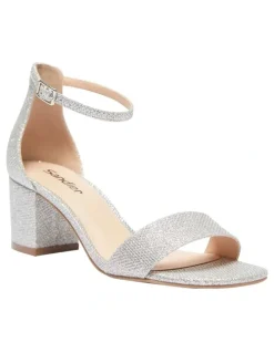 Sandler Harmony Sandals In Silver Fabric