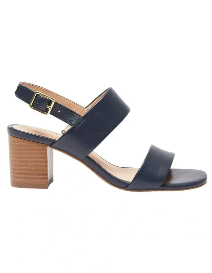 Sandler Hayley Sandals In Navy Leather