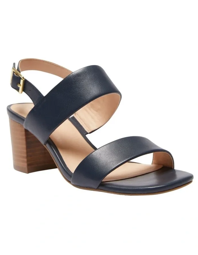 Sandler Hayley Sandals In Navy Leather