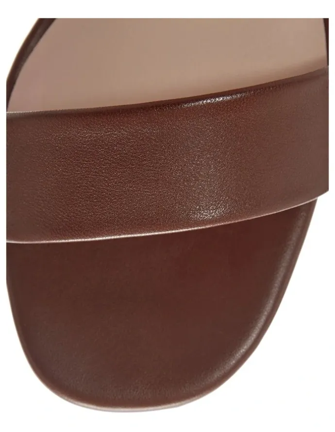 Sandler Heather Sandals in Chocolate Leather
