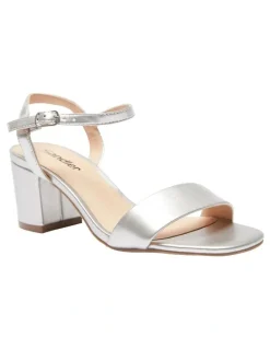 Sandler Heather Sandals In Silver Metallic Leather