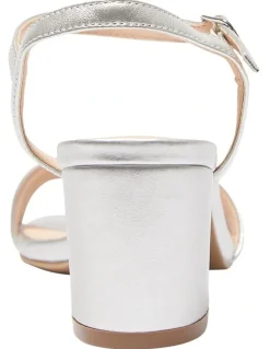Sandler Heather Sandals In Silver Metallic Leather