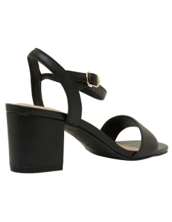Sandler Heather Sandals in Black Leather