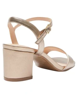 Sandler Heather Sandals In Soft Gold Metallic Leather