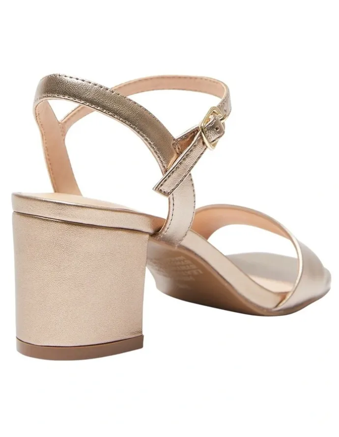 Sandler Heather Sandals In Soft Gold Metallic Leather