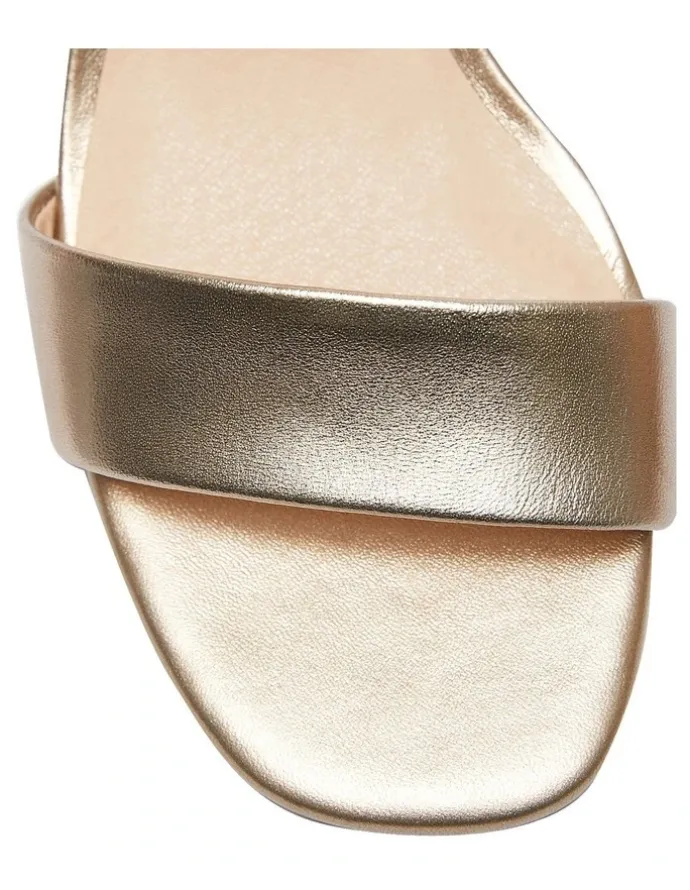 Sandler Heather Sandals In Soft Gold Metallic Leather